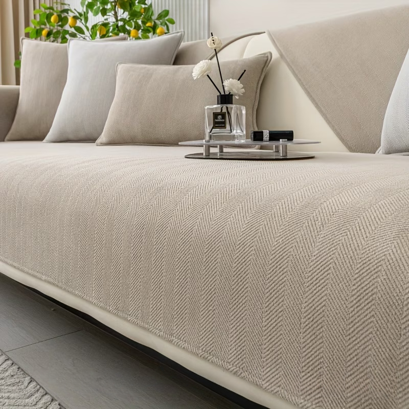 Ribera Premium Şönil Koltuk Örtüsü – Modern Dokulu & Kaymaz