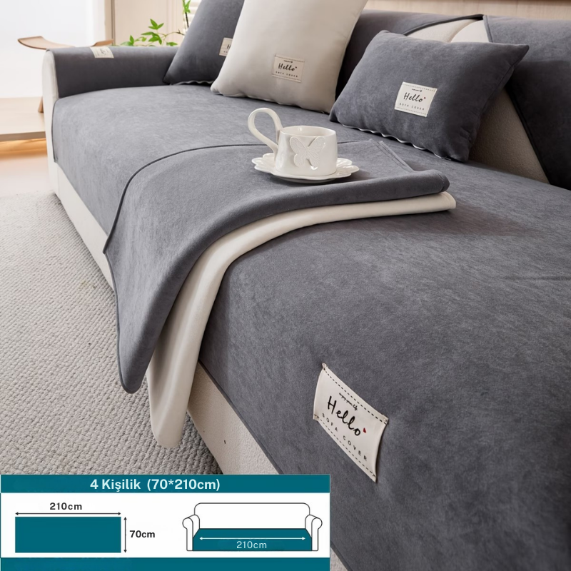 Nimbus Premium Cloud Velvet Koltuk Örtüsü – Kaymaz & Lüks Dokunuş