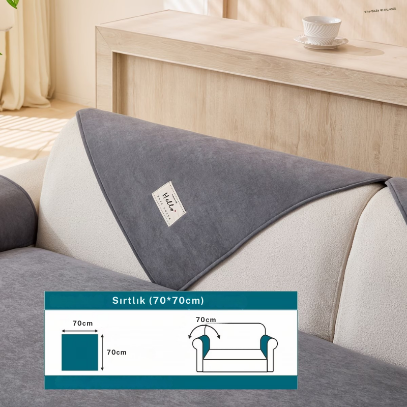 Nimbus Premium Cloud Velvet Koltuk Örtüsü – Kaymaz & Lüks Dokunuş