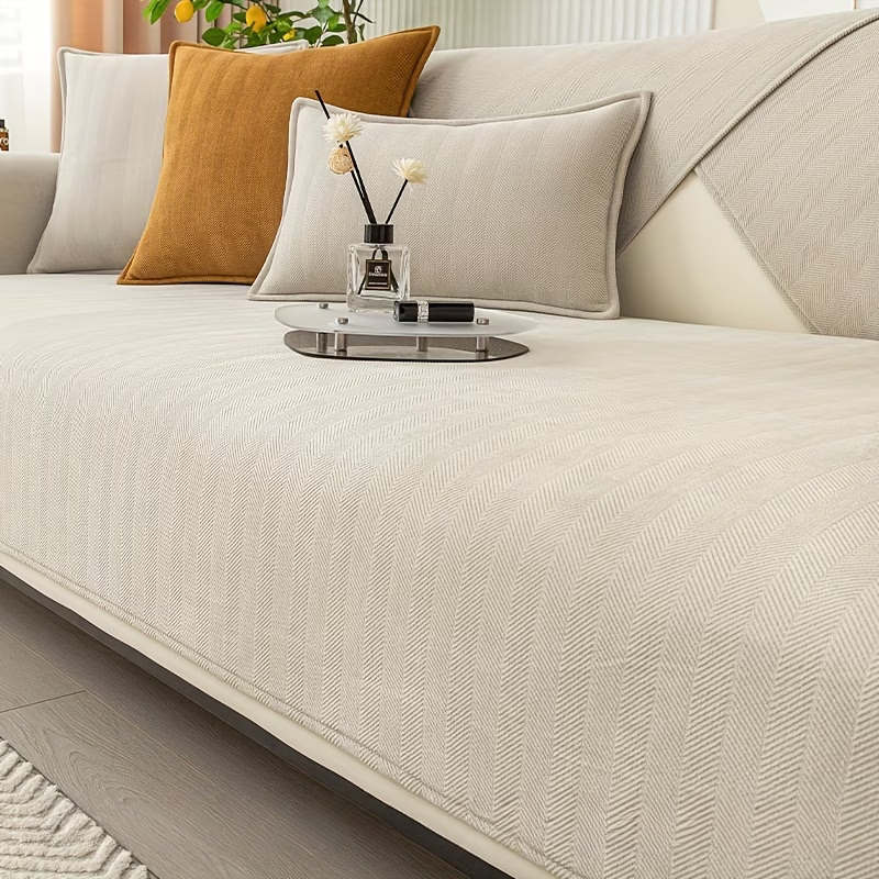 Ribera Premium Şönil Koltuk Örtüsü – Modern Dokulu & Kaymaz