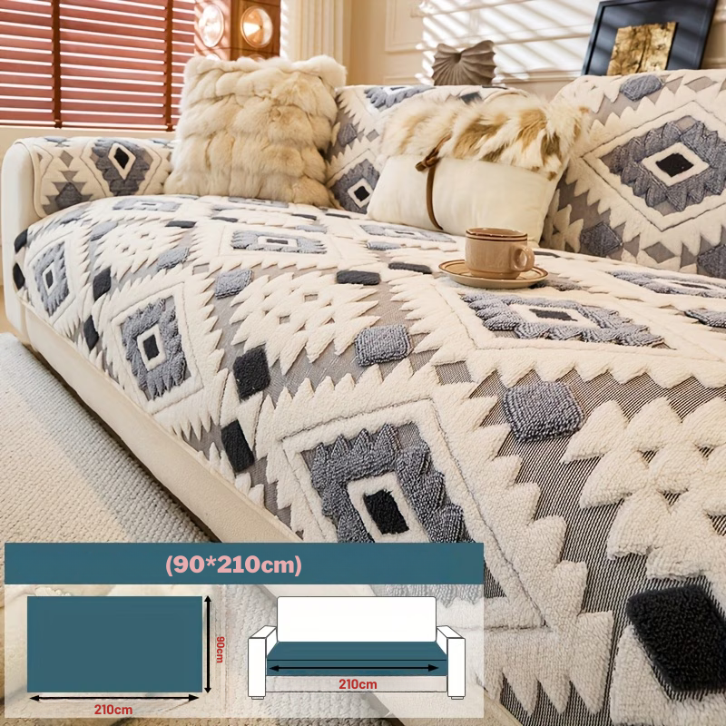 Plush Serisi Kaymaz Koltuk Örtüsü – Kalın & Yıkanabilir