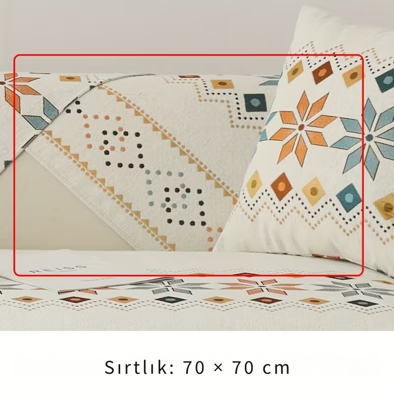 Premium Şönil Koltuk Örtüsü – Kaymaz & Tüm Koltuklara Uyumlu