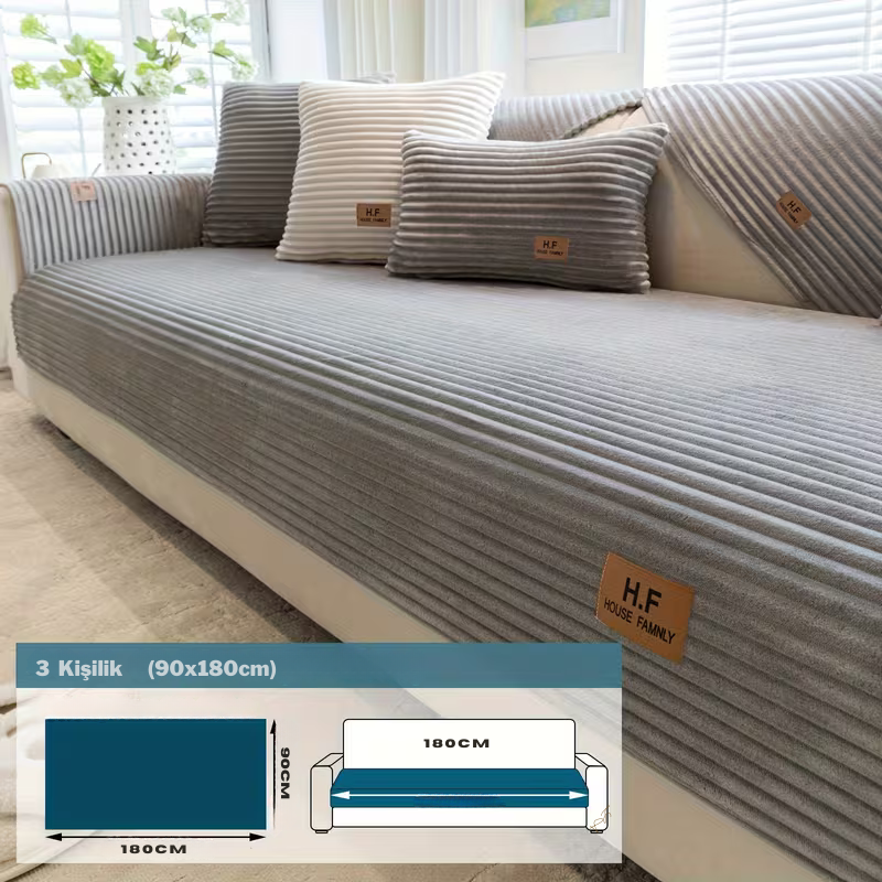 HF Peluş Koltuk Örtüleri