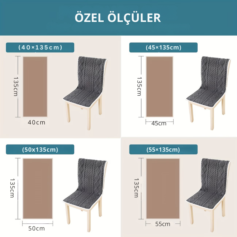 Velveteen Sandalye Kılıfı