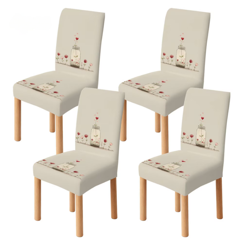 Flower Masa Sandalye Örtüleri