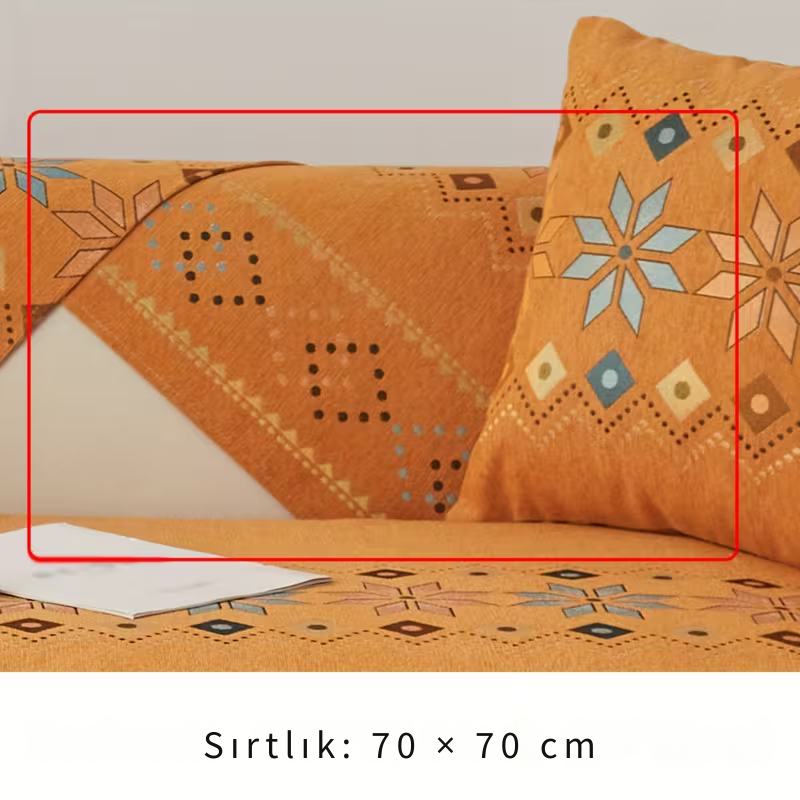 Premium Şönil Koltuk Örtüsü – Kaymaz & Tüm Koltuklara Uyumlu