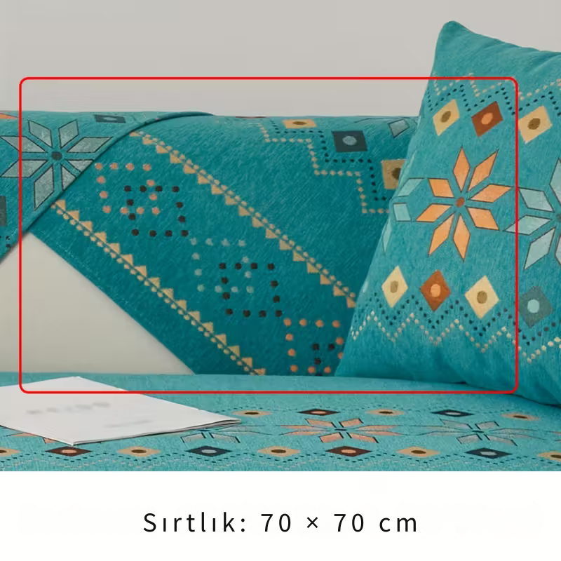 Premium Şönil Koltuk Örtüsü – Kaymaz & Tüm Koltuklara Uyumlu