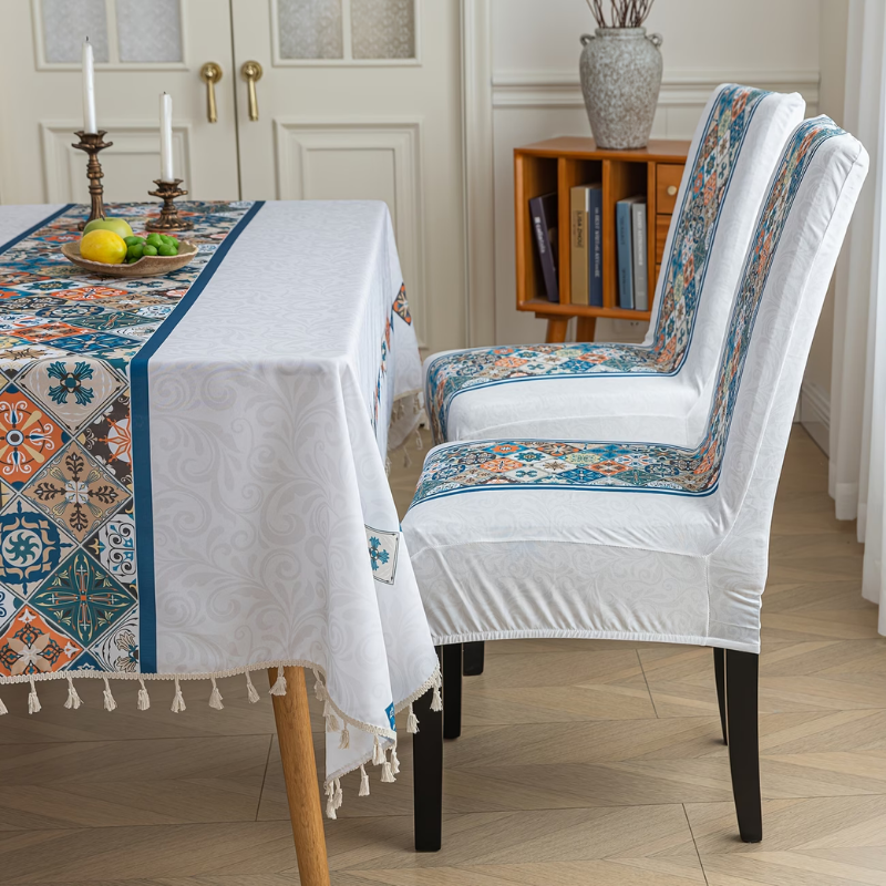 Geometric Masa Sandalye Örtüleri