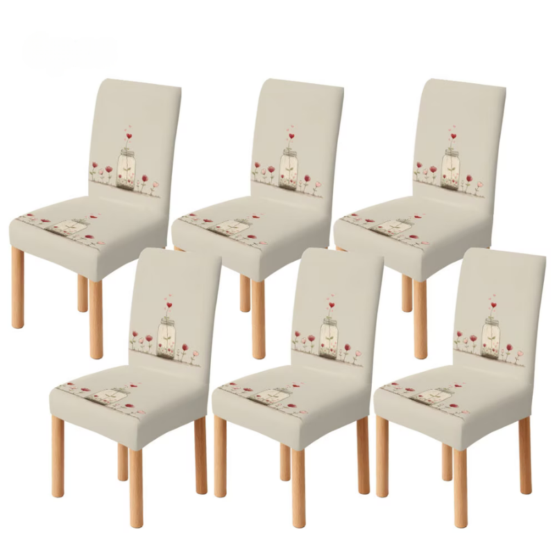 Flower Masa Sandalye Örtüleri