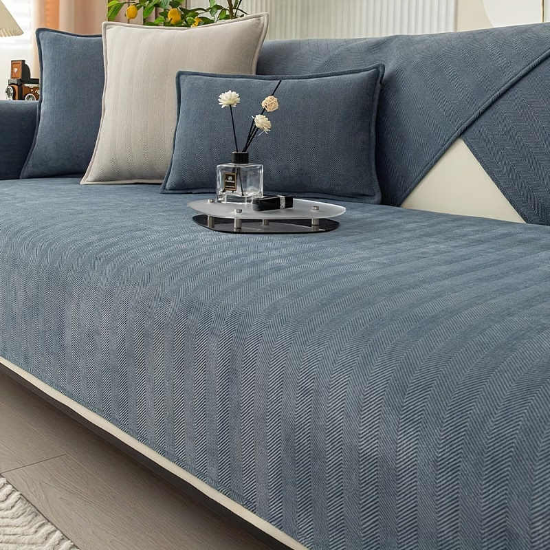 Ribera Premium Şönil Koltuk Örtüsü – Modern Dokulu & Kaymaz