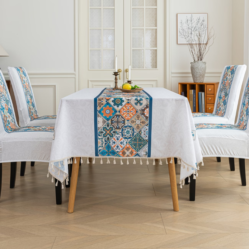 Geometric Masa Sandalye Örtüleri