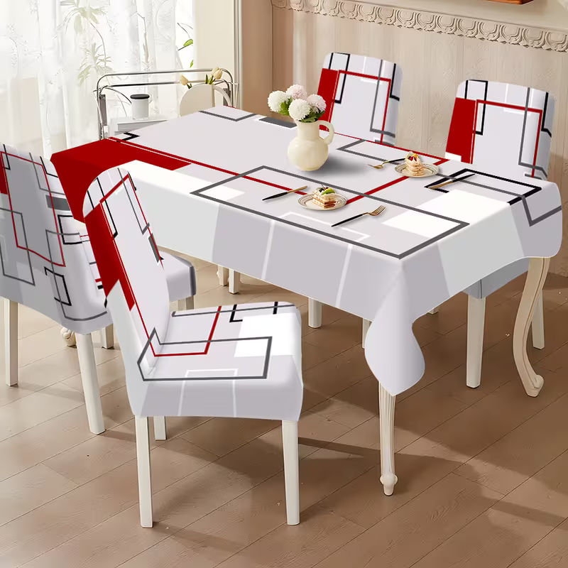 Moda Baskılı Masa ve Sandalye Örtüsü